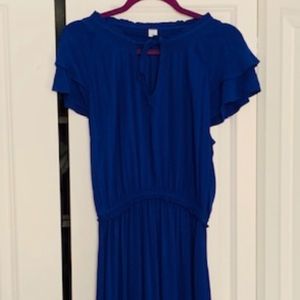 Blue Floor length Dress